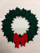 wreath with bow applied
